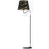 Lampa stojąca HERMES Black/Gold 1xE27