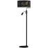 Lampa podłogowa SENSO Black/Gold 1xE27 + 1x mini GU10