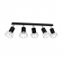 Lampa Sufitowa DANTE BLACK/SILVER 5x mini GU10