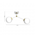 Lampa sufitowa JOY WHITE / GOLD 2xE14