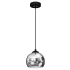 Lampa wisząca TORO BLACK / CHROME 1xE27