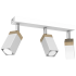 Lampa sufitowa SOLO SAWN WHITE / PATINATED WOOD 3x mini GU10