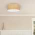 Lampa sufitowa CORK White/Cork 3xE27  Ø50cm