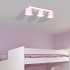 Lampa sufitowa DIXIE Pink/White  3xGX53