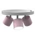 Lampa sufitowa DIXIE Pink/White  3xGX53