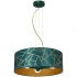 Lampa wisząca ZIGGY WHITE Gold/Bottle green  3xE27