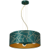 Lampa wisząca ZIGGY WHITE Gold/Bottle green  3xE27