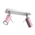 Lampa sufitowa PRESTON PINK/WHITE 2x mini GU10