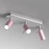 Lampa sufitowa PRESTON PINK/WHITE 3x mini GU10