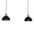 Lampa wisząca ERIK Sawn black/Patinated wood 2XE27