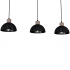 Lampa wisząca ERIK Sawn black/Patinated wood 3XE27