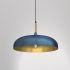 Lampa wisząca LINCOLN BLUE/GOLD 1xE27 45cm