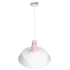 Lampa wisząca ENZO WHITE/PINK 1xE27