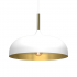 Lampa wisząca LINCOLN WHITE/GOLD 1xE27 35cm