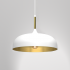 Lampa wisząca LINCOLN WHITE/GOLD 1xE27 35cm