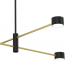 Lampa sufitowa CROSS GOLD 4xGX53