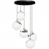 Lampa wisząca SFERA BLACK/CHROME 5xE14