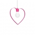 Lampa wisząca AMORE DARK PINK 1xE27