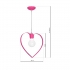 Lampa wisząca AMORE DARK PINK 1xE27